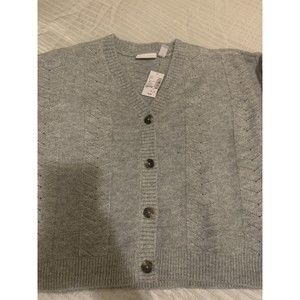 Beautiful Gray Glitter Sweater Kids Size 16